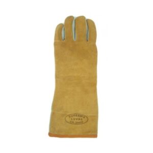 Luva PALMA Vaqueta DORSO E  Punho COURO IGNOGUGADO 10 CM Ref 2131  Ca 29400 Suprema