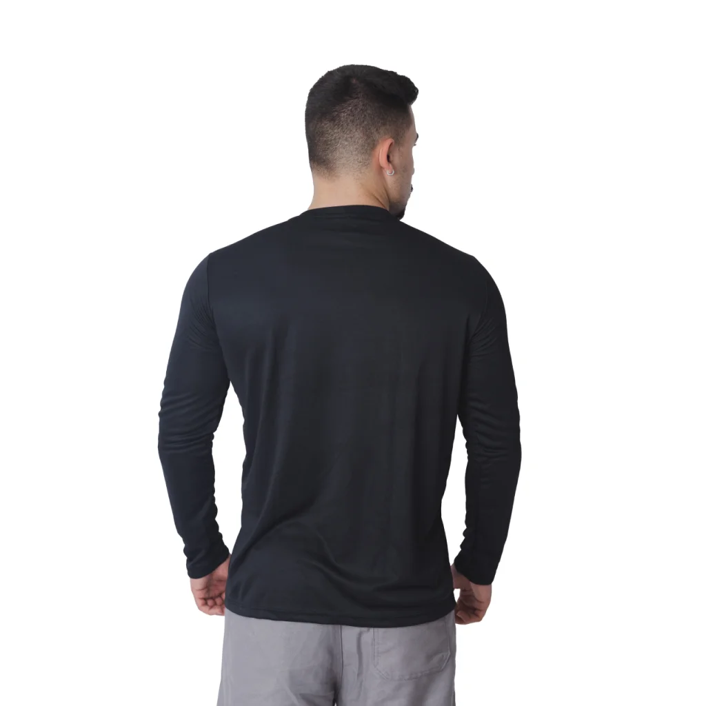 CAMISETA UV 50 POLIESTER PRETO MAICOL - Imagem 2