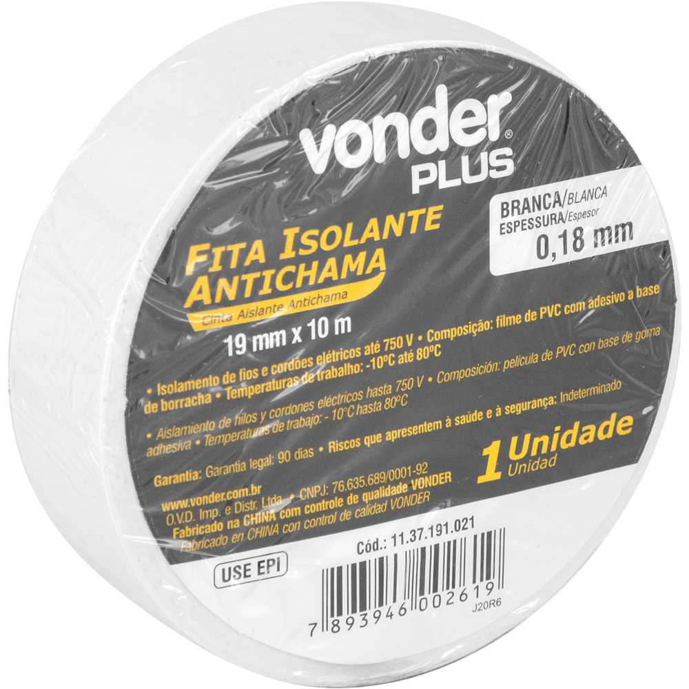 FITA ISOLANTE 10 M - Imagem 2