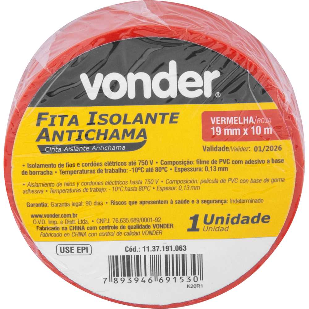 FITA ISOLANTE 10 M - Imagem 4