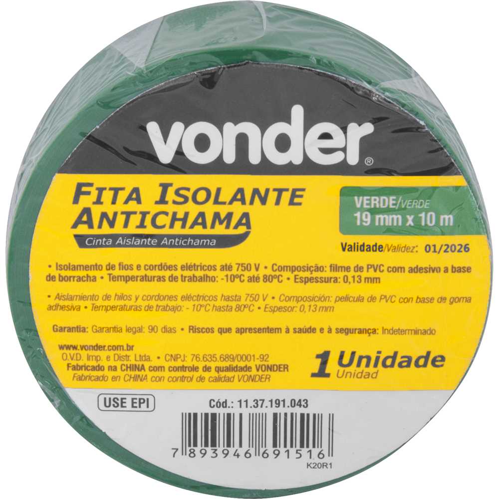 FITA ISOLANTE 10 M - Imagem 6