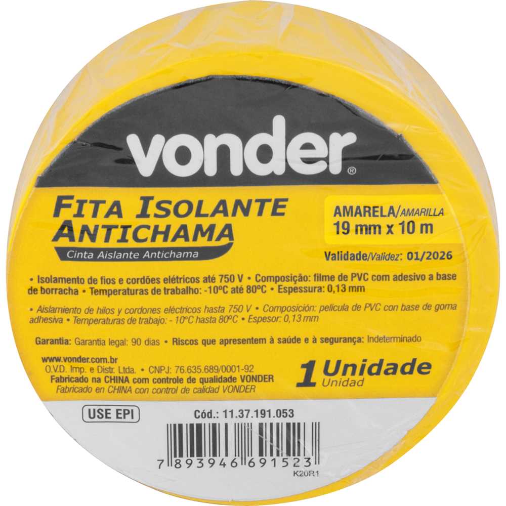 FITA ISOLANTE 10 M - Imagem 8